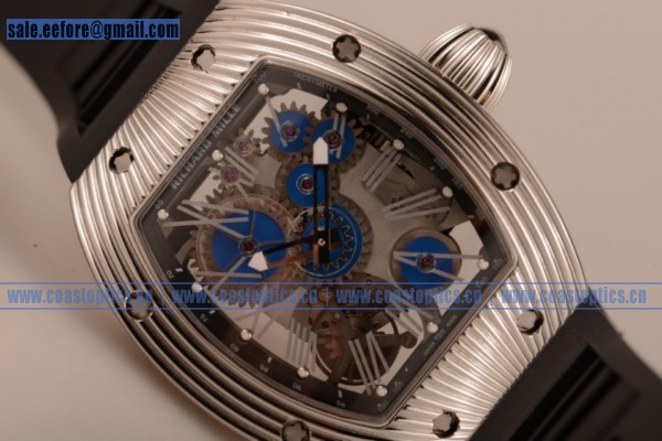 Perfect Replica Richard Mille RM 018 Tourbillon Hommage a Boucheron Watch Steel Skeleton Dial RM 018